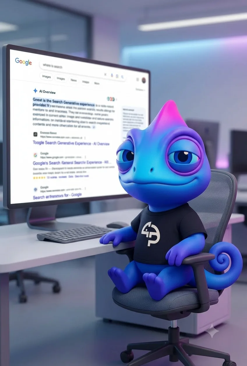 Mascote da Próximo Passo construindo autoridade em SEO